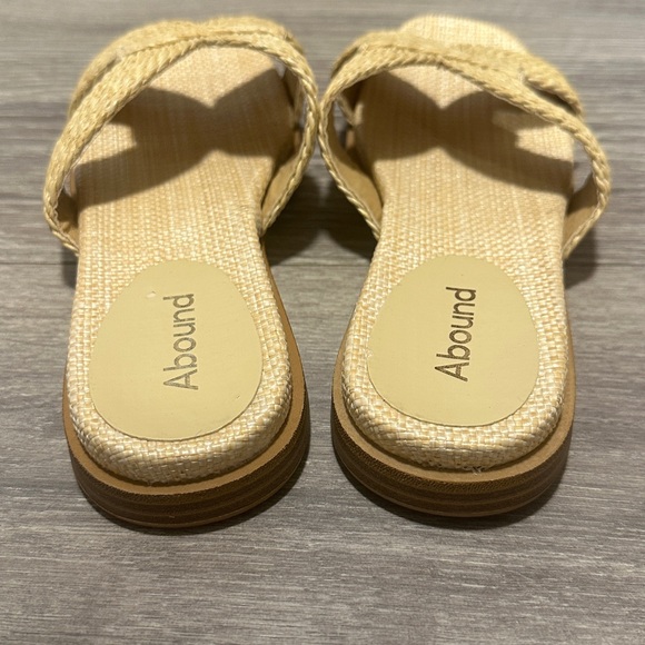 Nordstrom Abound Abgiada Raffia Sandals Size 7.5 - Picture 4 of 7